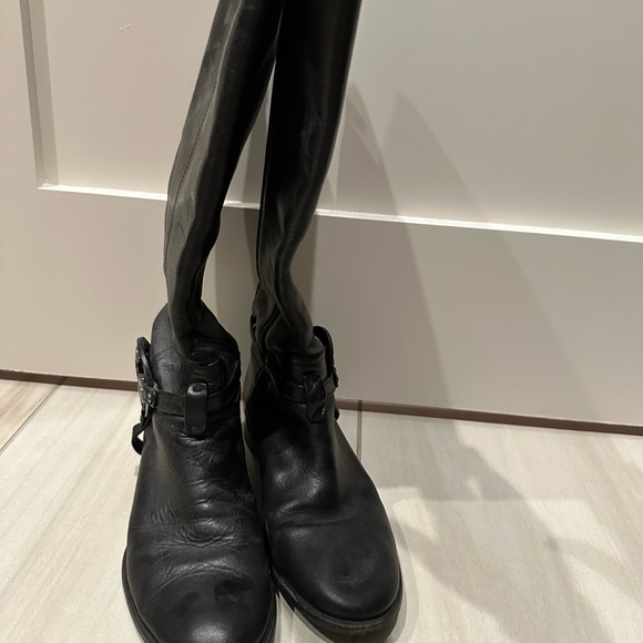Tory Burch Black Leather Boots, 7 - Picture 4 of 6